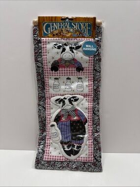 Pink Cow Wall Hanging - Home Wall Decor
